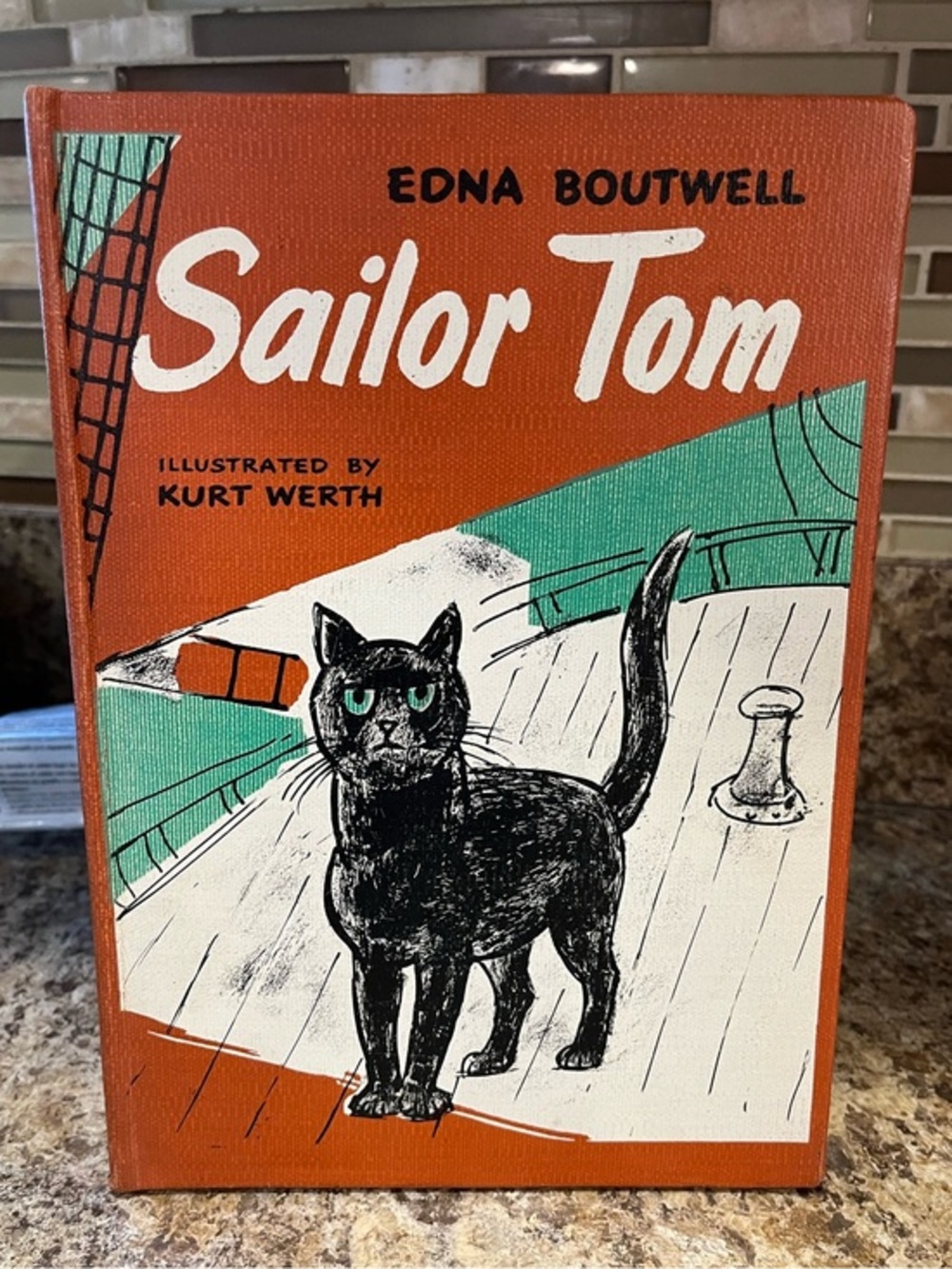 Sailor Tom Illustrated Hardcover Book 1960 First Edition— Edna Boutwell